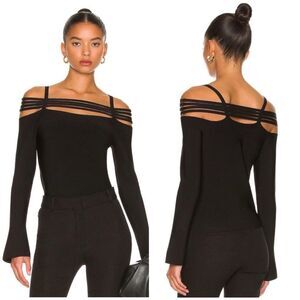 Jonathan Simkhai Sarah Ribbed-Knit Halter Top XS‎ NWT